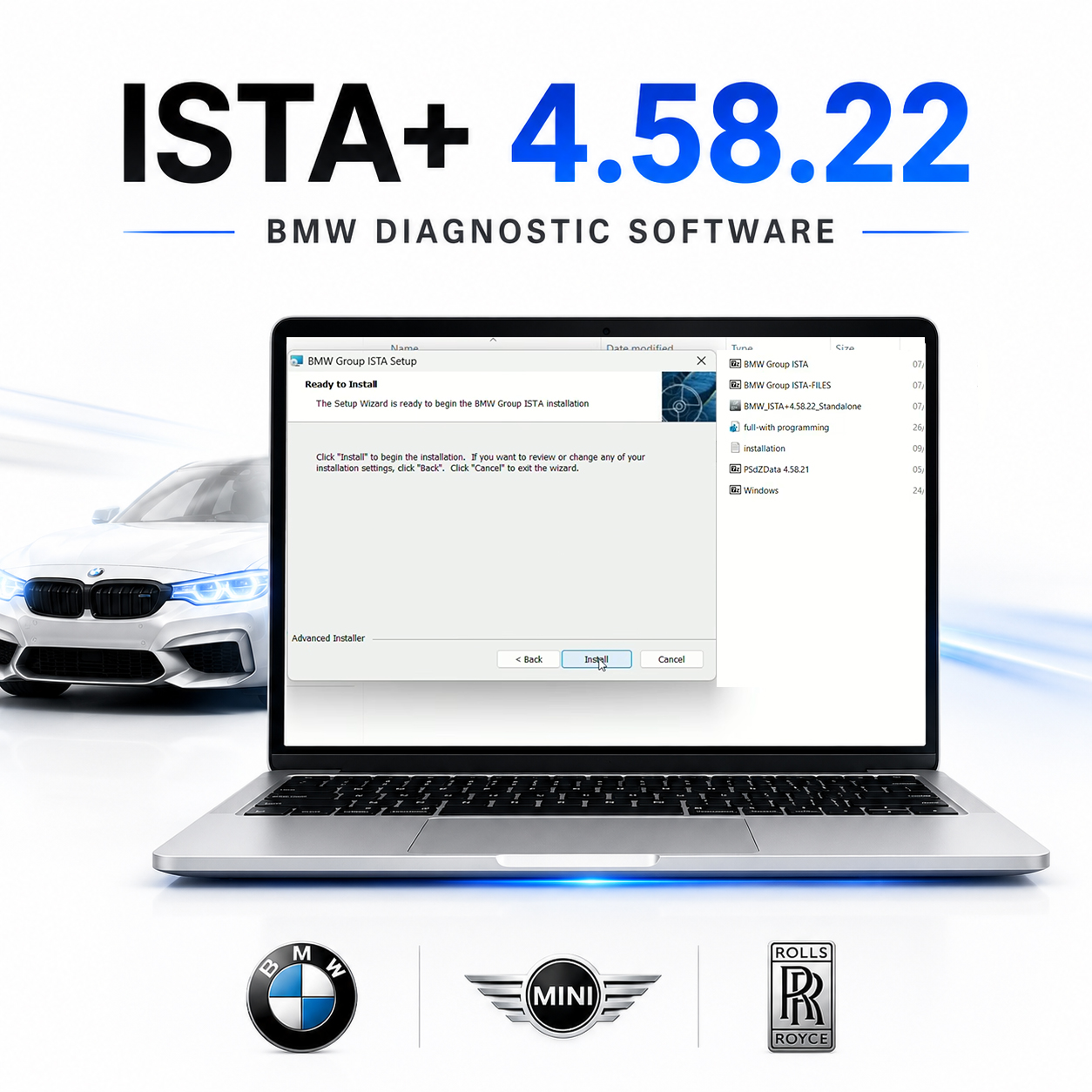 ISTA+ 2026 version 4.58.22, INPA+, ITOOLS, DR GINI for BMW (all ...