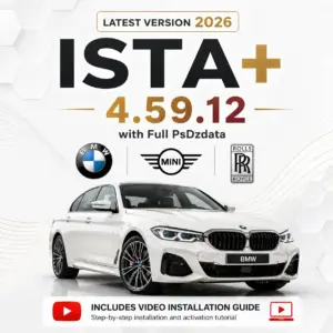 Ista+ 2026 version 4.59.12, INPA+, ITOOLS, DR GINI for BMW (All software bundle)