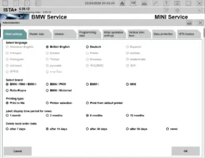 Ista+ 2026 version 4.59.12, INPA+, ITOOLS, DR GINI for BMW (All software bundle)